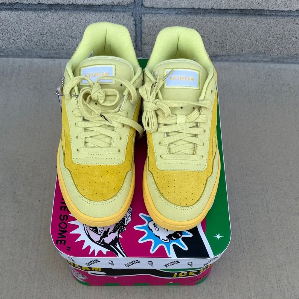 Reebok x Billionaire Boys Club Ice Cream Yellow Suede Low-Top Sneakers - Picture 6 of 15